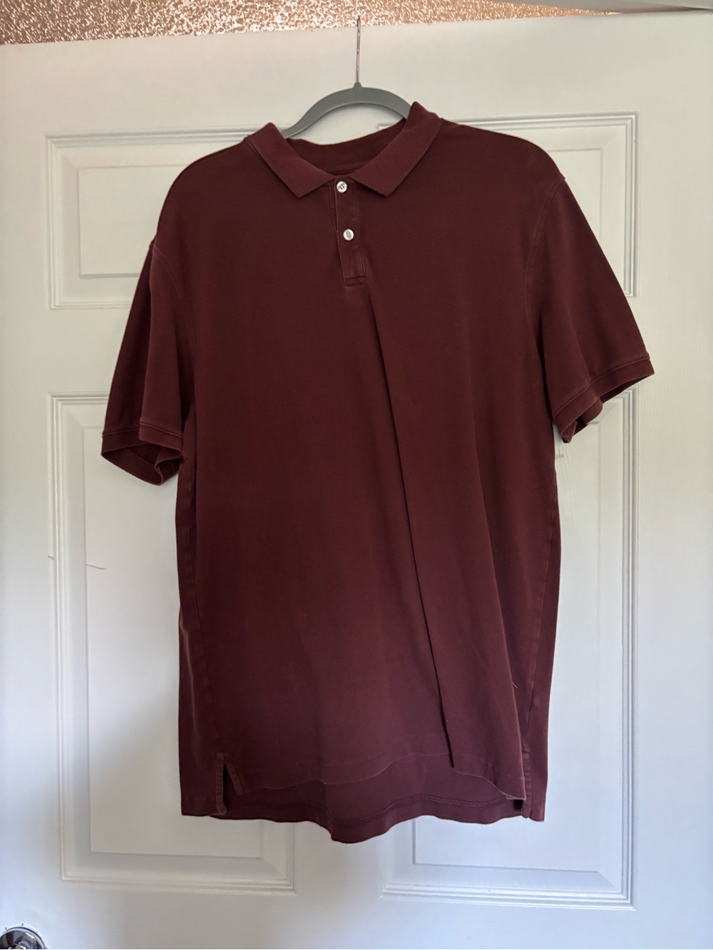 George Men’s Polo Shirt in Burgundy